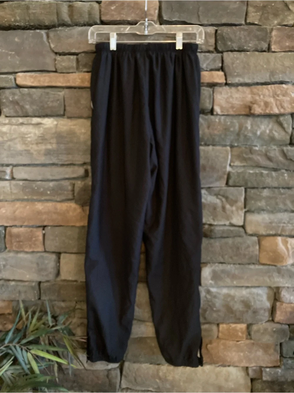 Y2K Nike Black Track Pants Zip Ankle Retro Sportswear